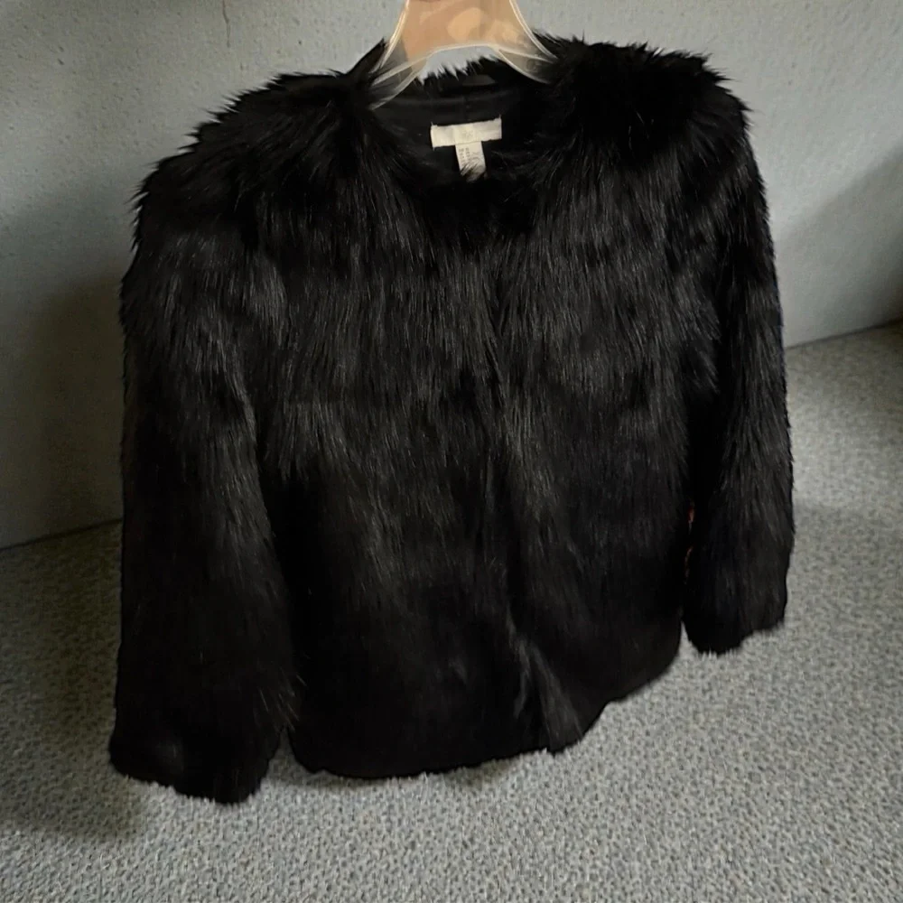 H&M Black Teddy Jacket - Picture 4 of 8